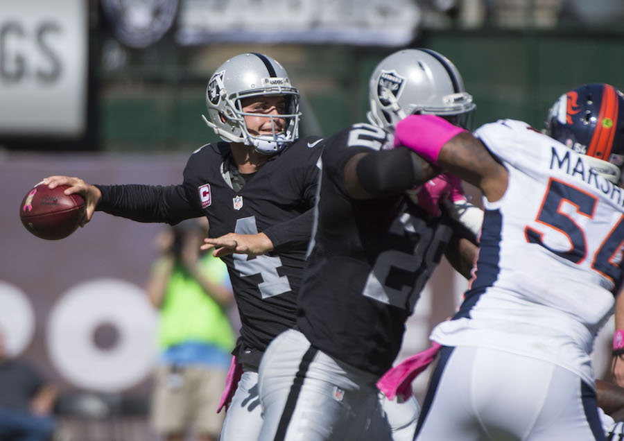 With 2-minute drill, Raiders get even by halftime