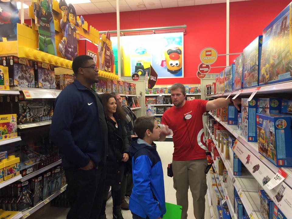 Clady helping to choose the perfect Christmas present