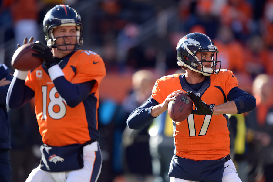 Manning Osweiler Divisional Round-San Diego Chargers at Denver Broncos