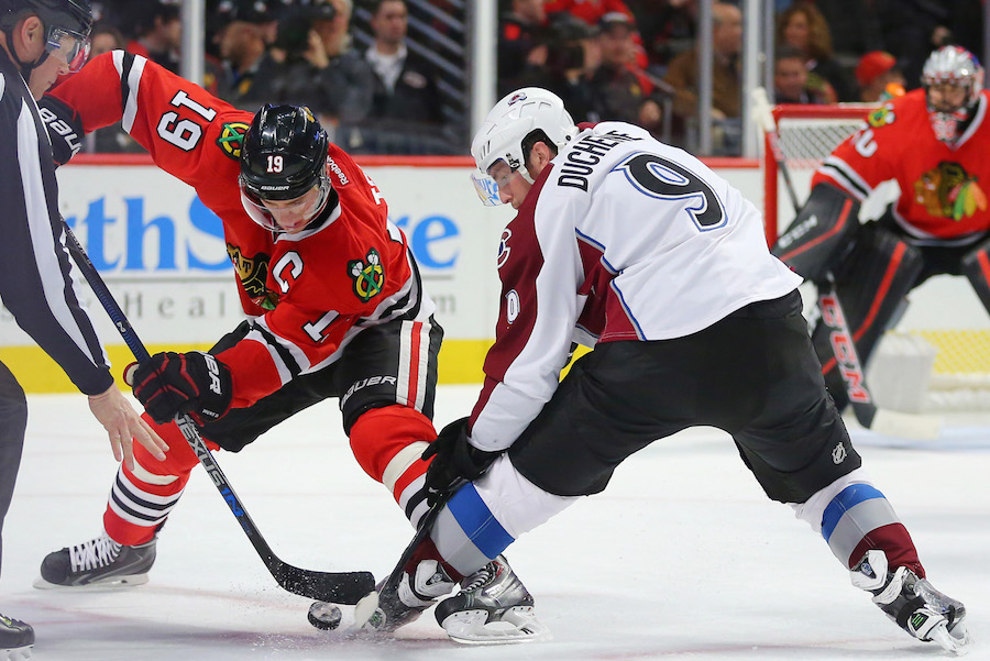 Toews Colorado Avalanche at Chicago Blackhawks