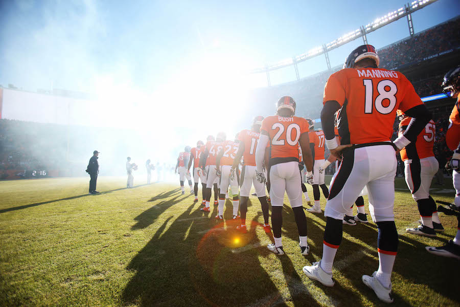 Manning Bush San Diego Chargers at Denver Broncos Denver Broncos' Super Bowl run