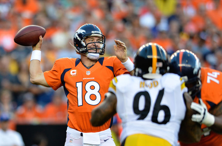 Peyton Manning's First Broncos Game! (Steelers vs. Broncos 2012