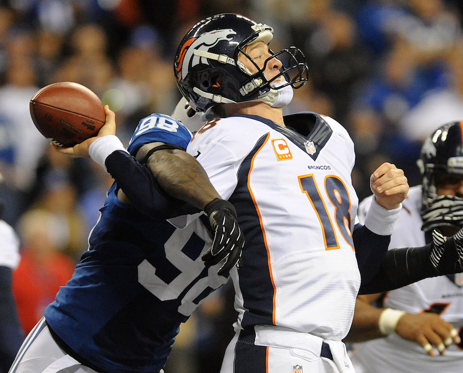 Was Peyton Manning's performance the worst ever by a Super Bowl winner?