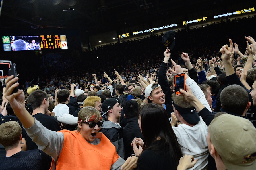 cu buffs fans court storm