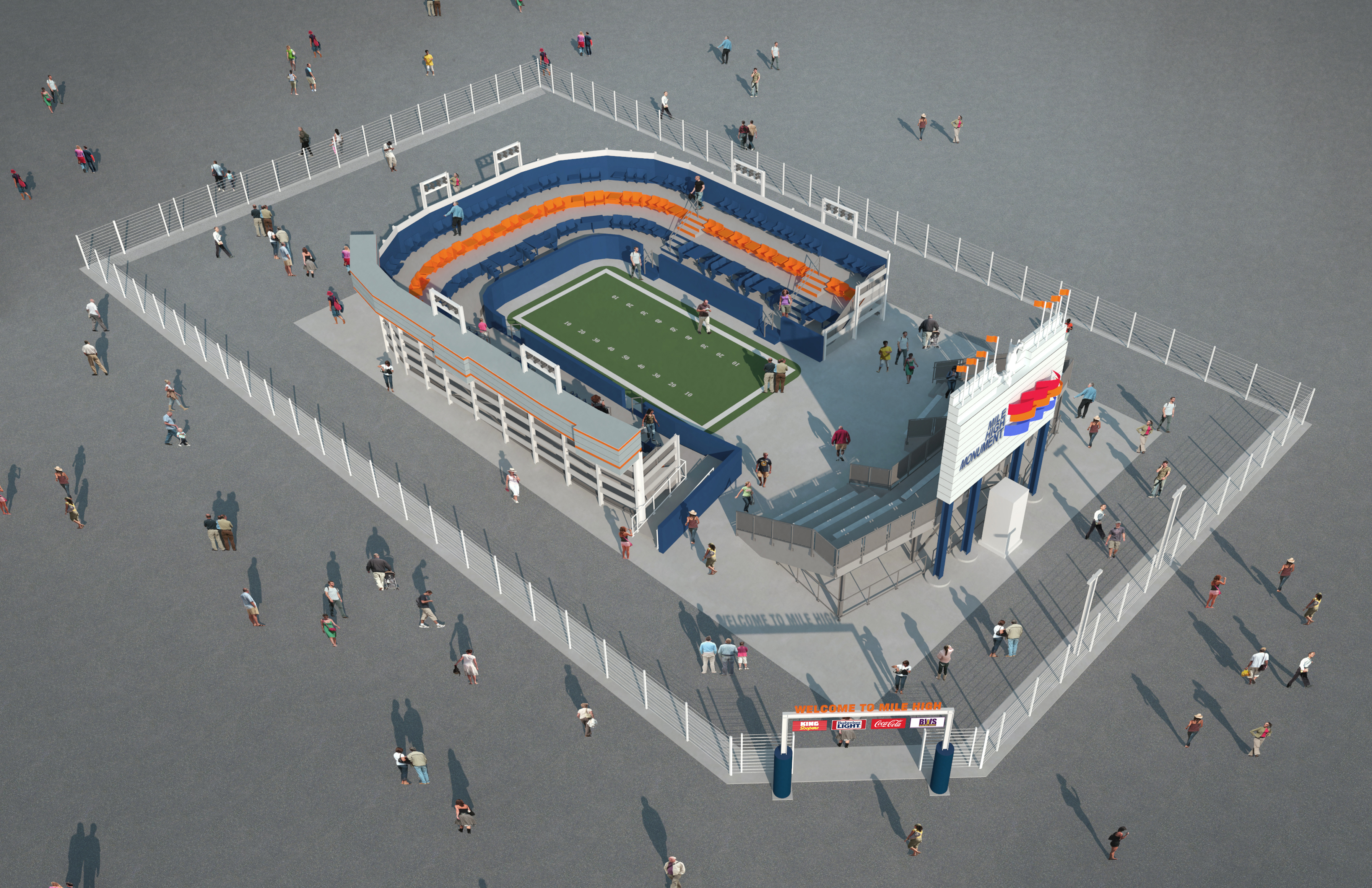 The Denver Broncos to unveil Mile High Monument this week - Mile