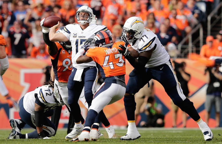 Broncos, Ward, Ware, Chargers, Rivers