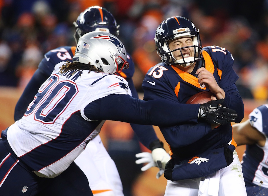 Broncos, Sheard, Siemian, Patriots