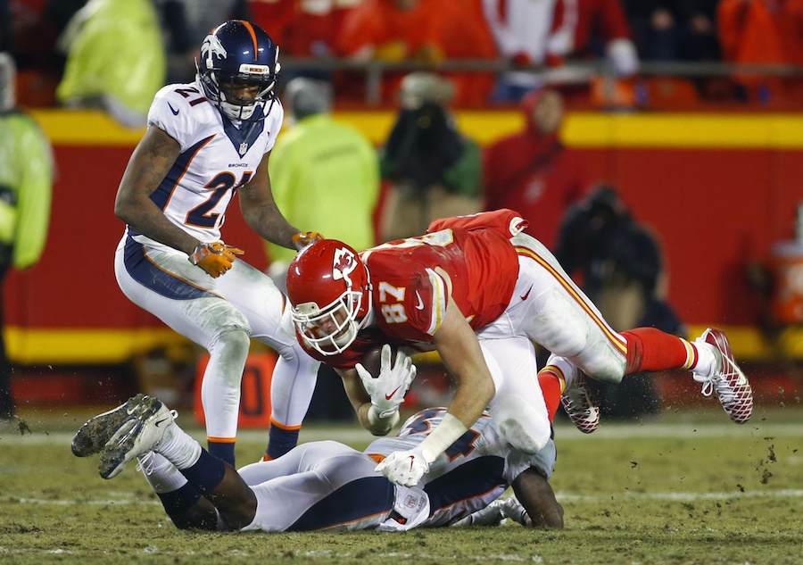 Travis Kelce and Tyreek Hill set career marks versus depleted Denver D