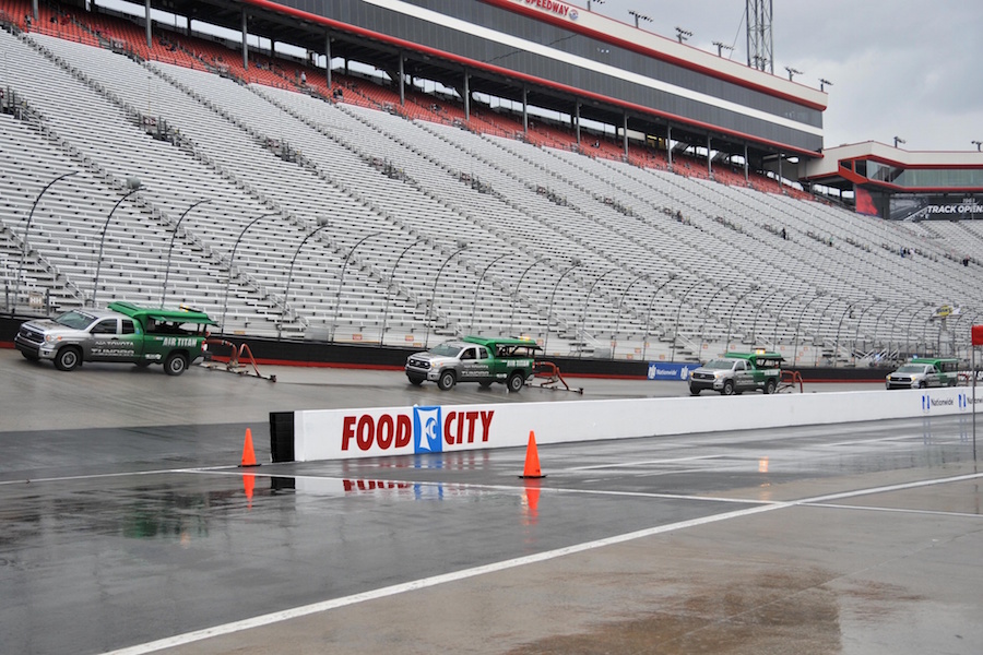 Furniture Row drivers running fast before rainout at ...