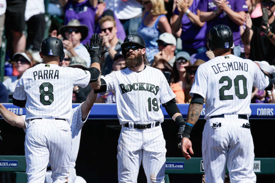 Gerardo Parra, Charlie Blackmon, Ian Desmond