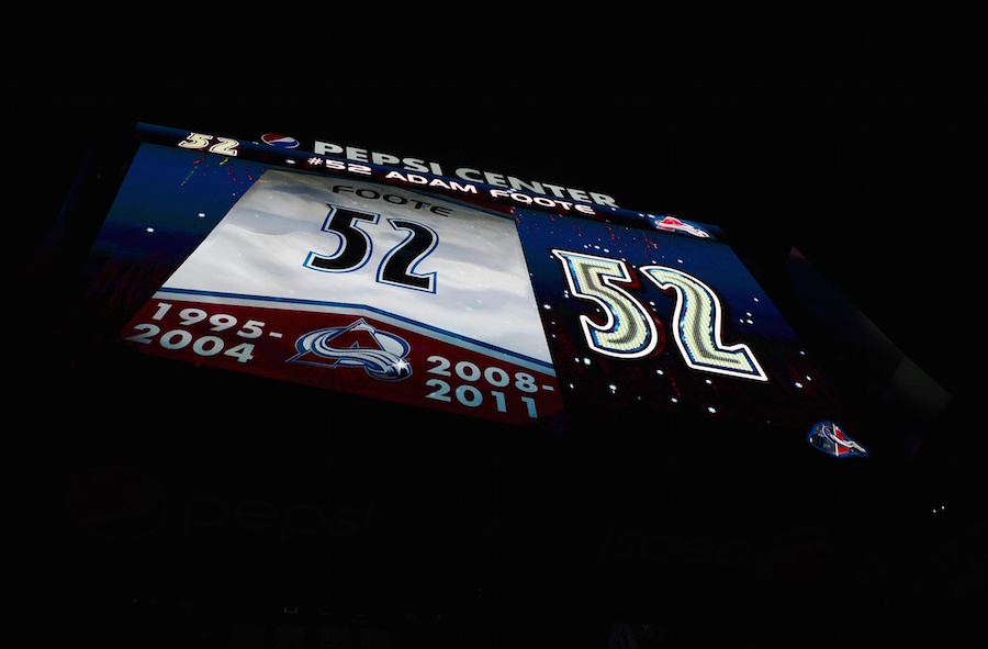 Adam Foote Jersey Retirement, Colorado Avalanche