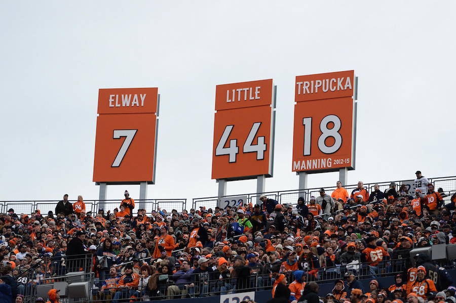 denver broncos retired jerseys