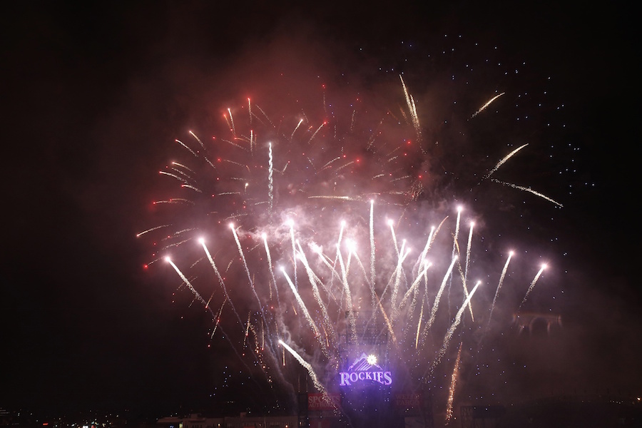 Colorado Rockies Fireworks Coors Field