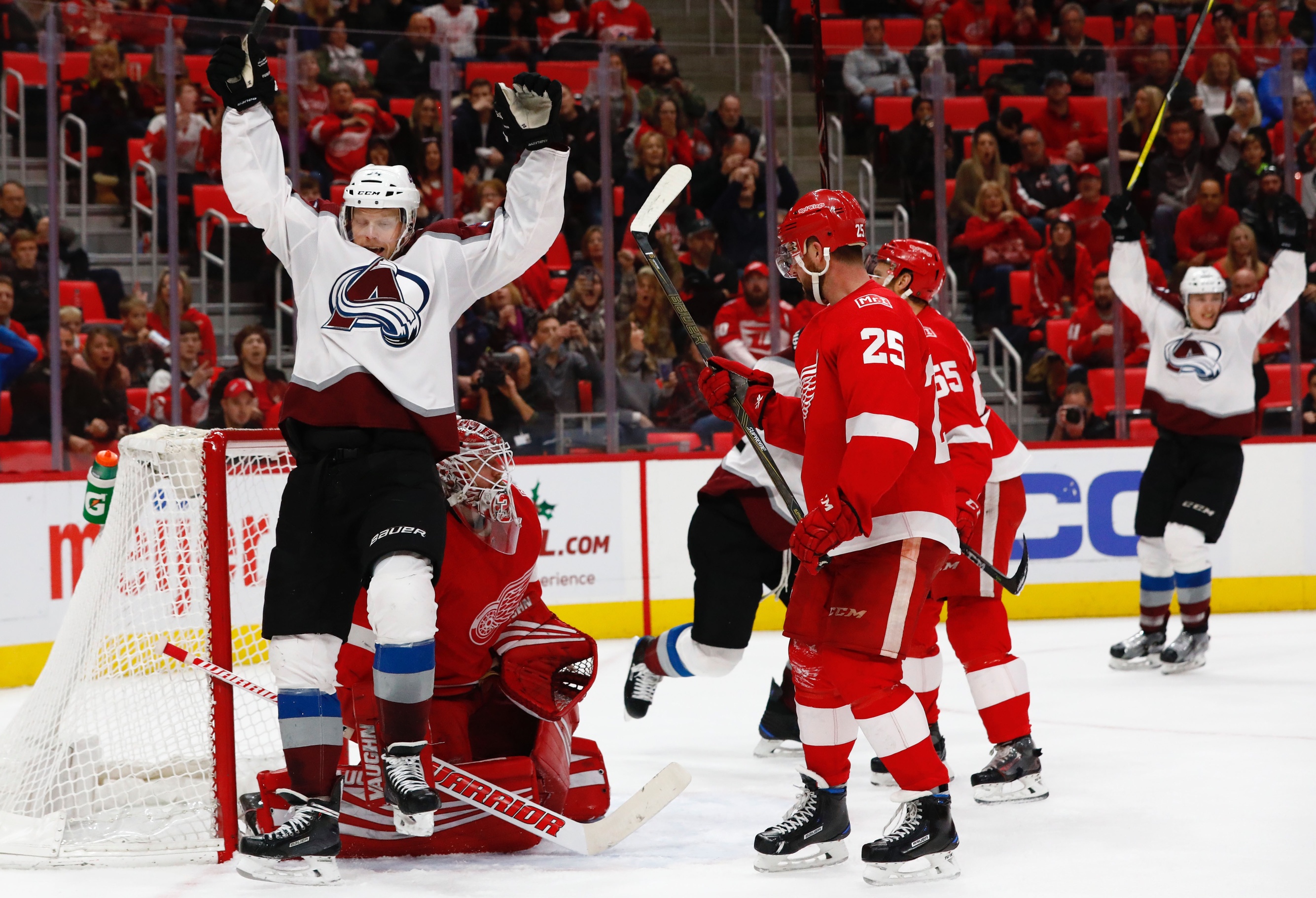 Avs best Red Wings in OT thriller