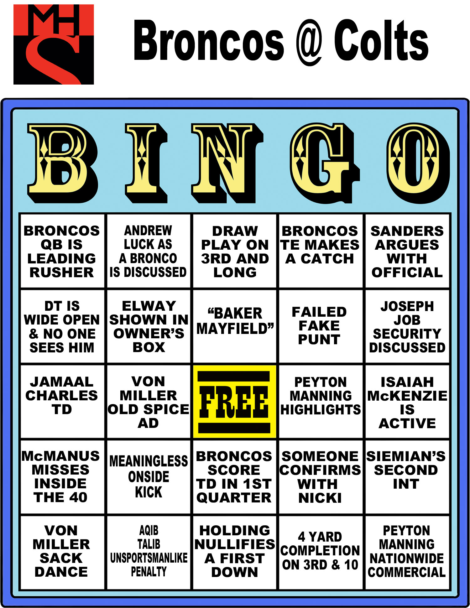 Who has bingo tonight