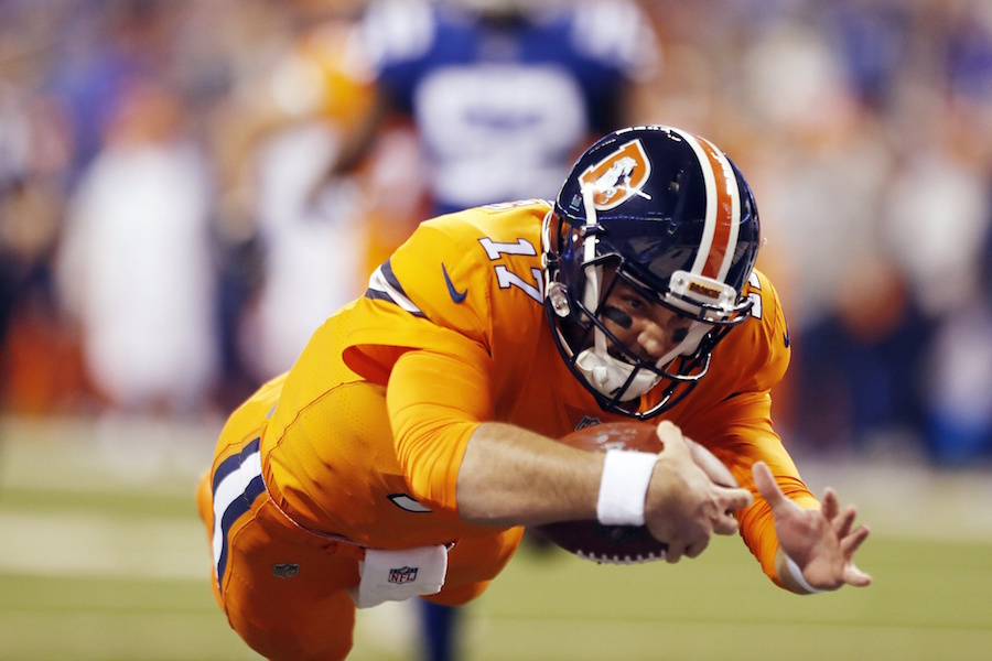 Broncos QB Siemian out for season with dislocated shoulder Broncos QB Siemian out for season with dislocated shoulder