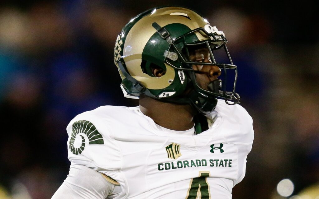 Colorado State Rams #4 Michael Gallup NCAA Football Jersey White