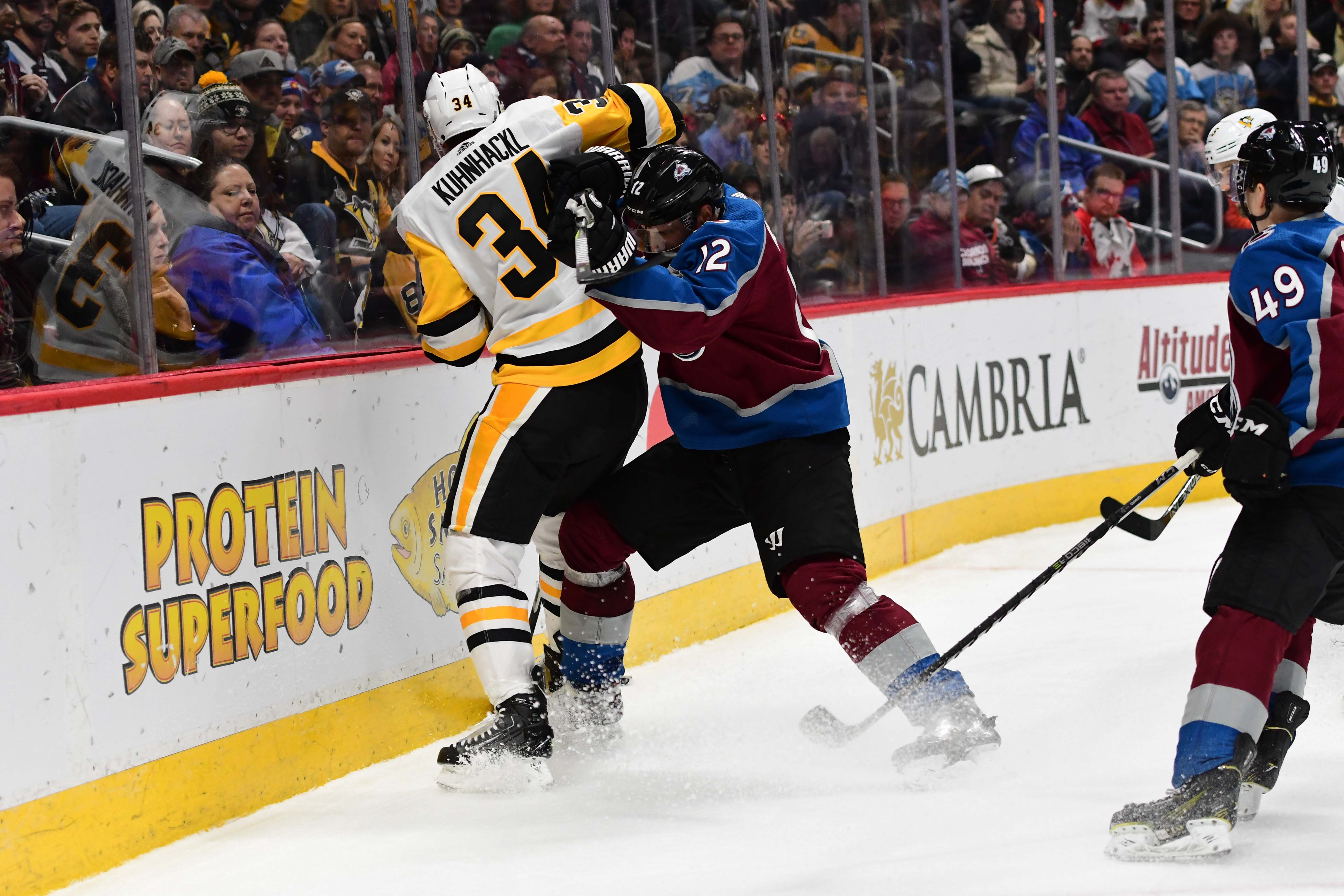 NHL: Pittsburgh Penguins at Colorado Avalanche, Patrik Nemeth, Sam Girard