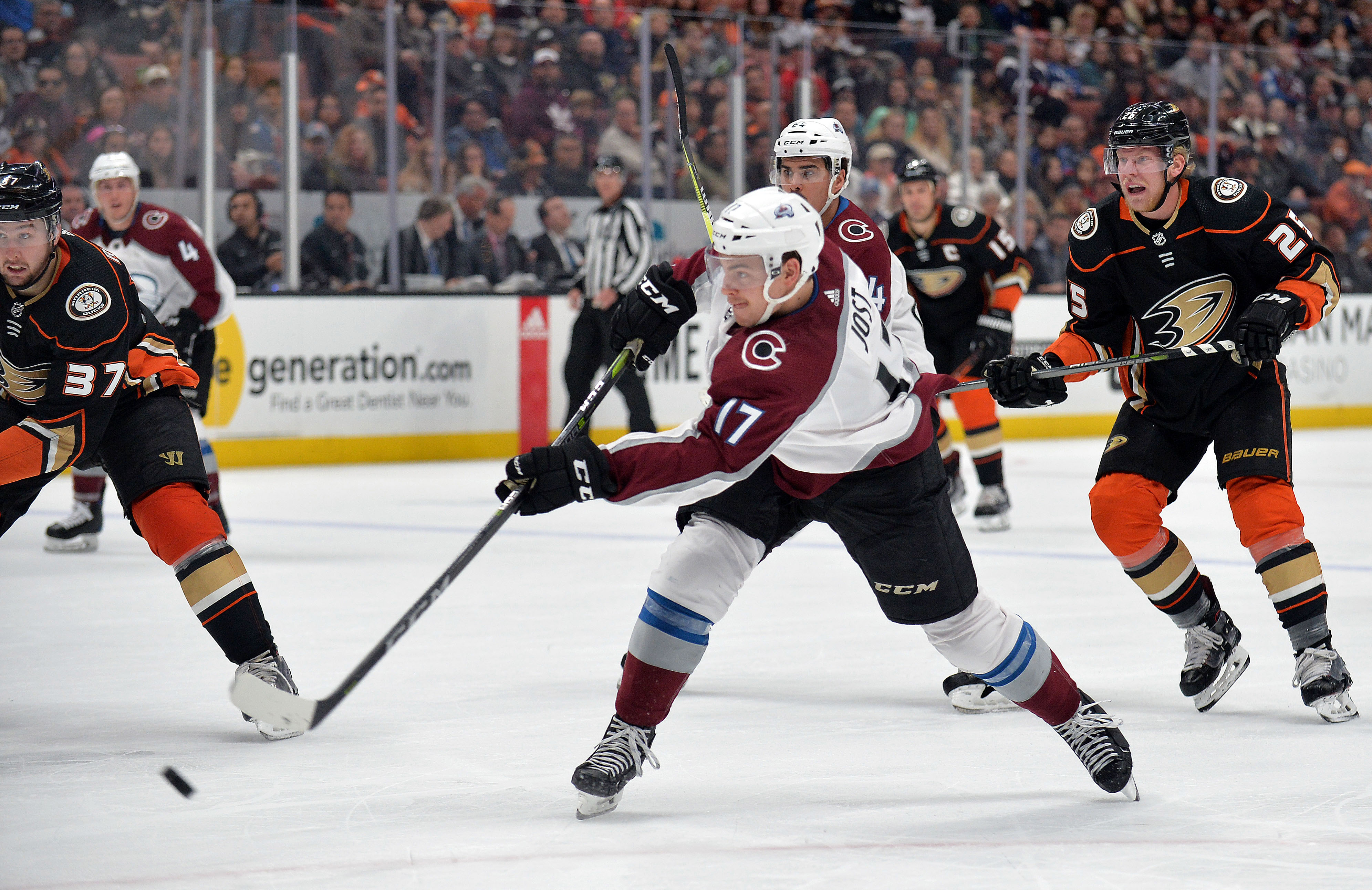 NHL: Colorado Avalanche at Anaheim Ducks