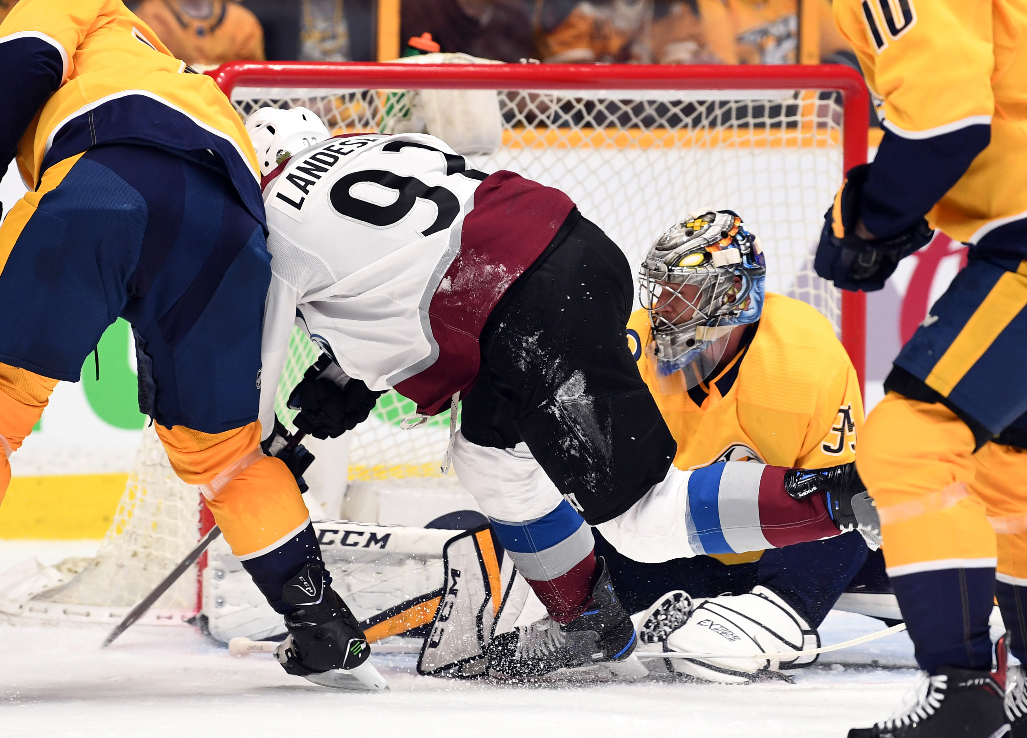 NHL: Stanley Cup Playoffs-Colorado Avalanche at Nashville Predators