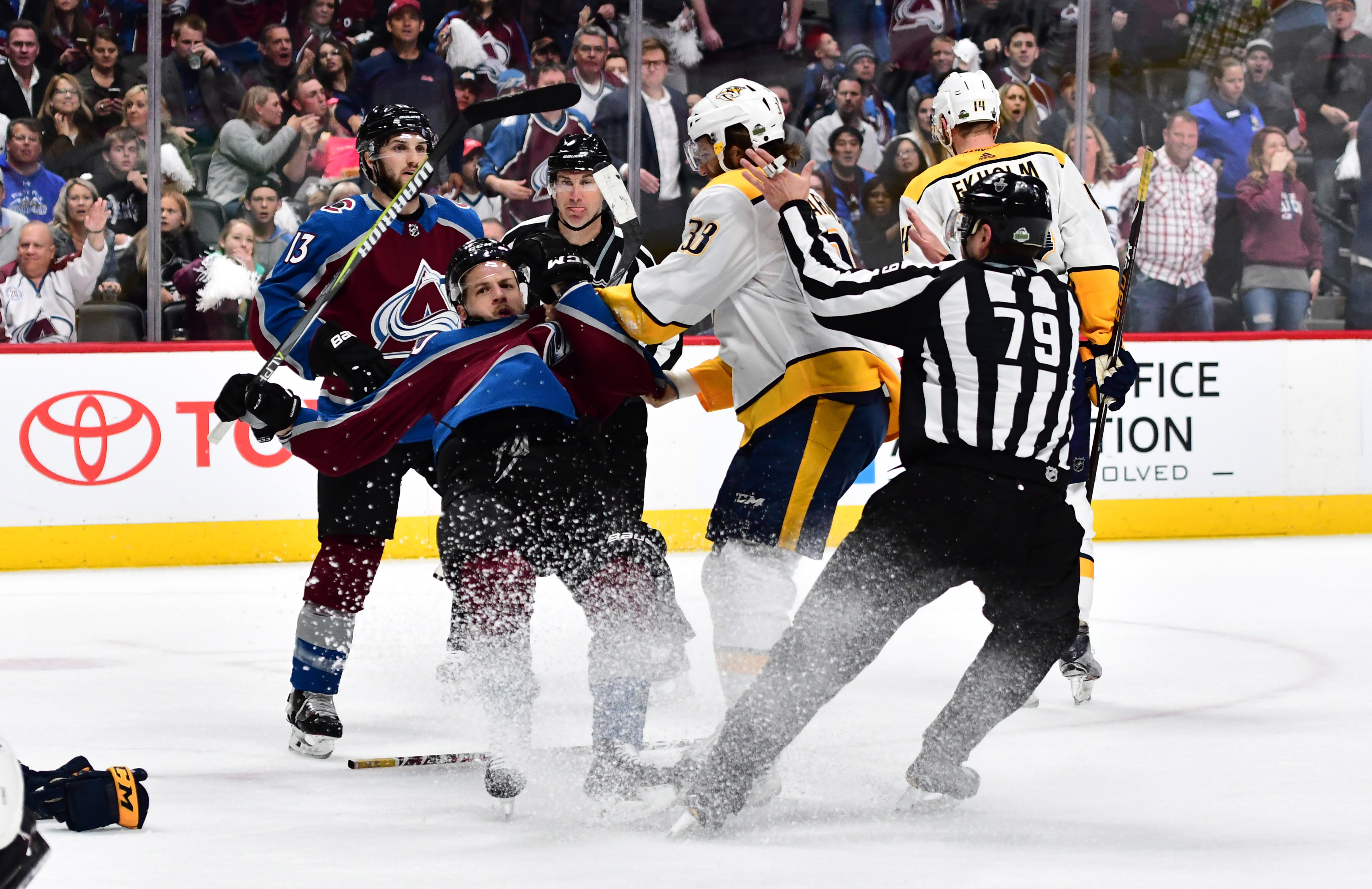 NHL: Stanley Cup Playoffs-Nashville Predators at Colorado Avalanche