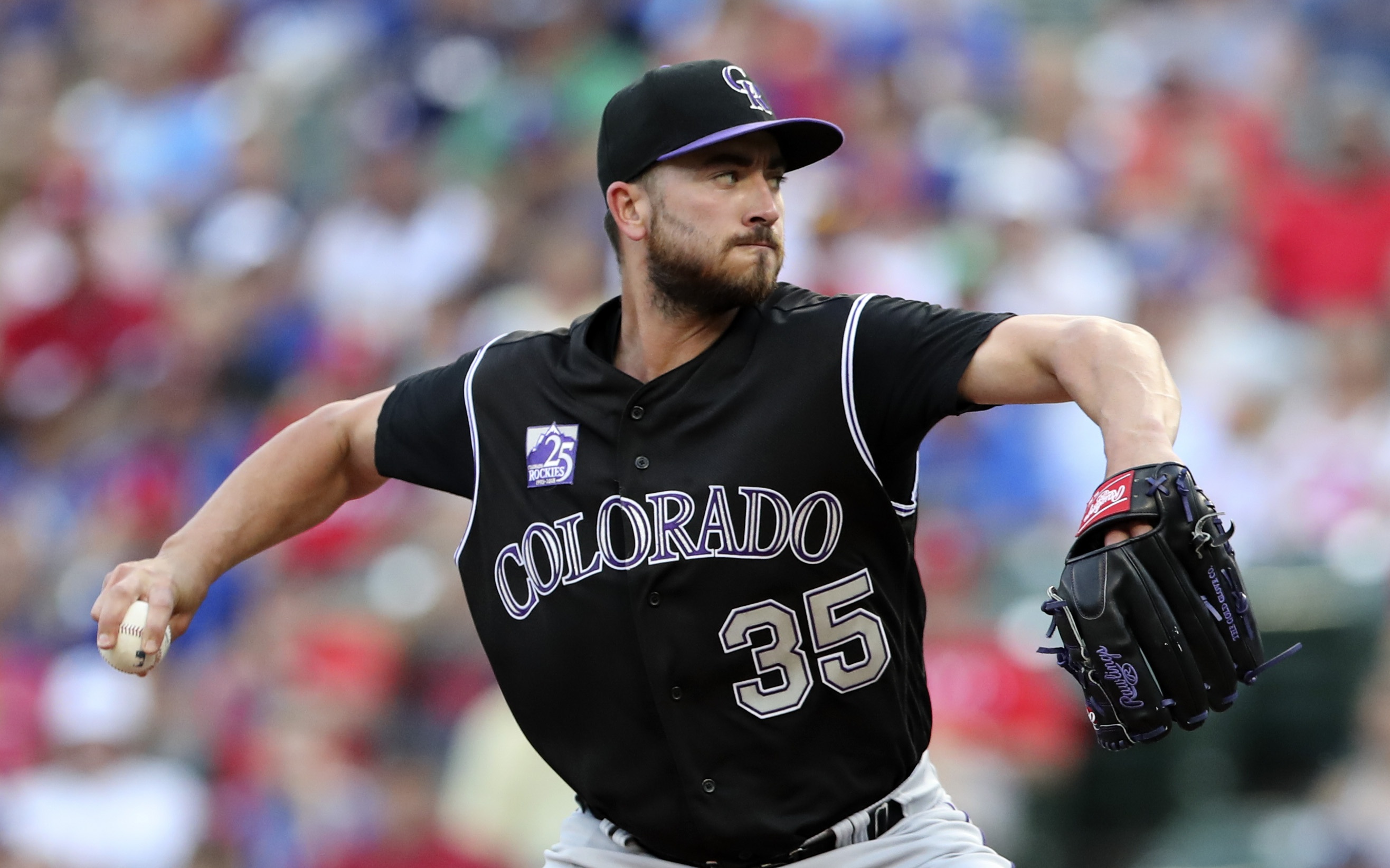 USATSI_10895602 Cropped Chad Bettis struggled early and dominated late, winning for the Rockies Friday night. Credit: Kevin Jairaj, USA TODAY Sports.