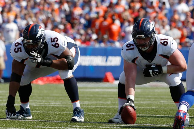 Ronald Leary (left) and Matt Paradis (right) were the two best offensive linemen for the Broncos in 2017. They need to lead Denver's o-line to gel this year if the Broncos want to make the playoffs again.