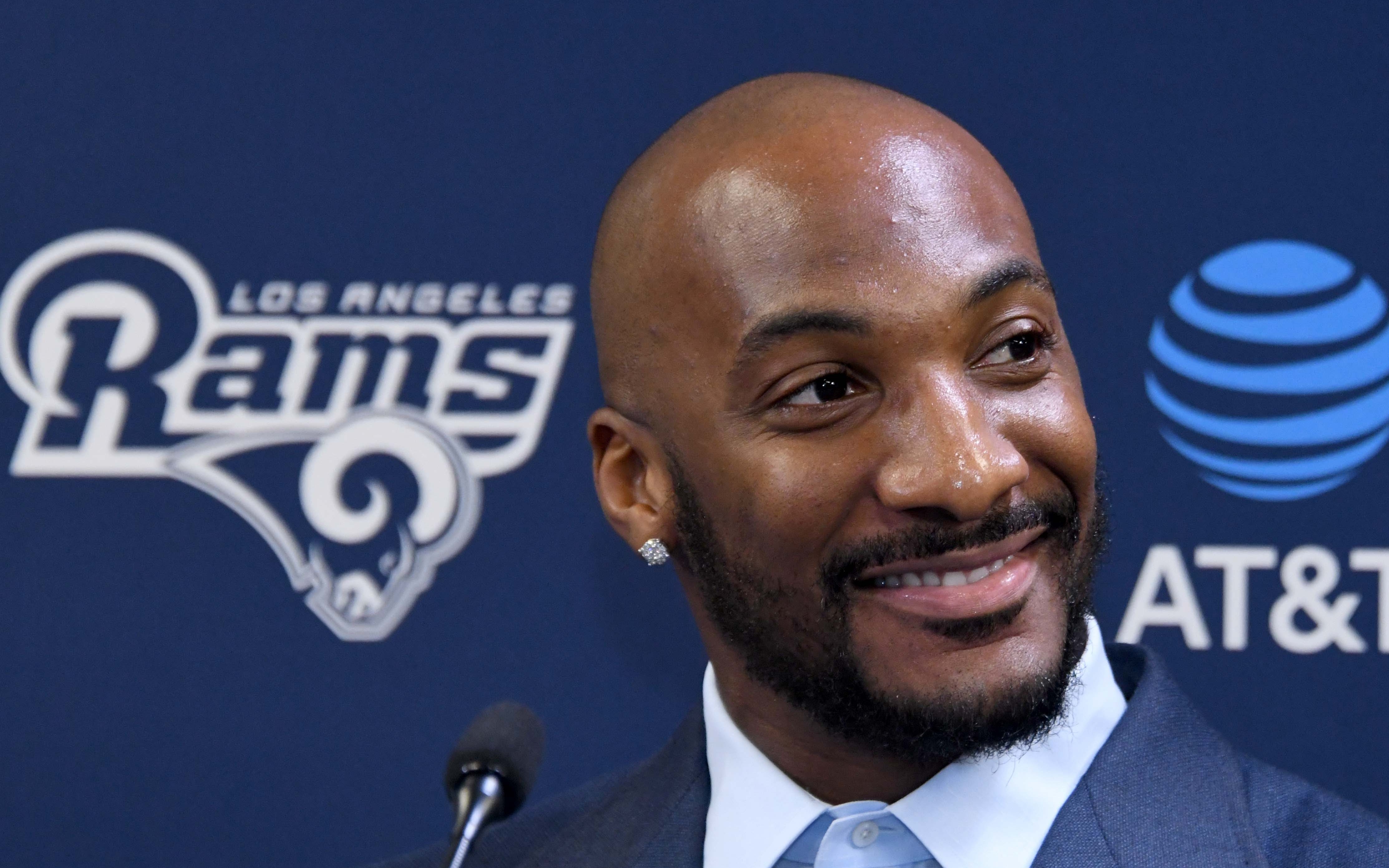 USATSI_10721418 Cropped Aqib Talib with LA. Credit: Kirby Lee, USA TODAY Sports.