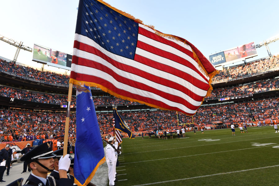 Raiders Host Local Military for USAA's Salute to Service NFL Boot