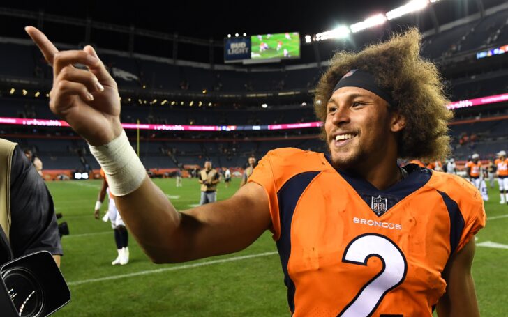 Phillip Lindsay. Credit: Ron Chenoy, USA Today Sports.