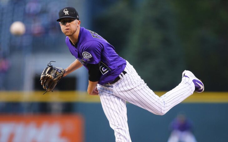 Kyle Freeland during his record-setting game. Credit: Russell Lansford, USA TODAY Sports.