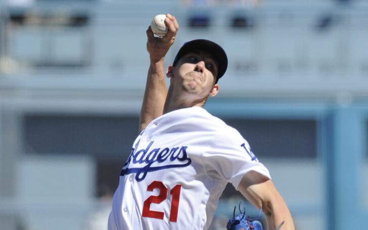 Walker Buehler pitched lights-out against the Broncos. Credit: Gary A. Vasquez, USA TODAY Sports.