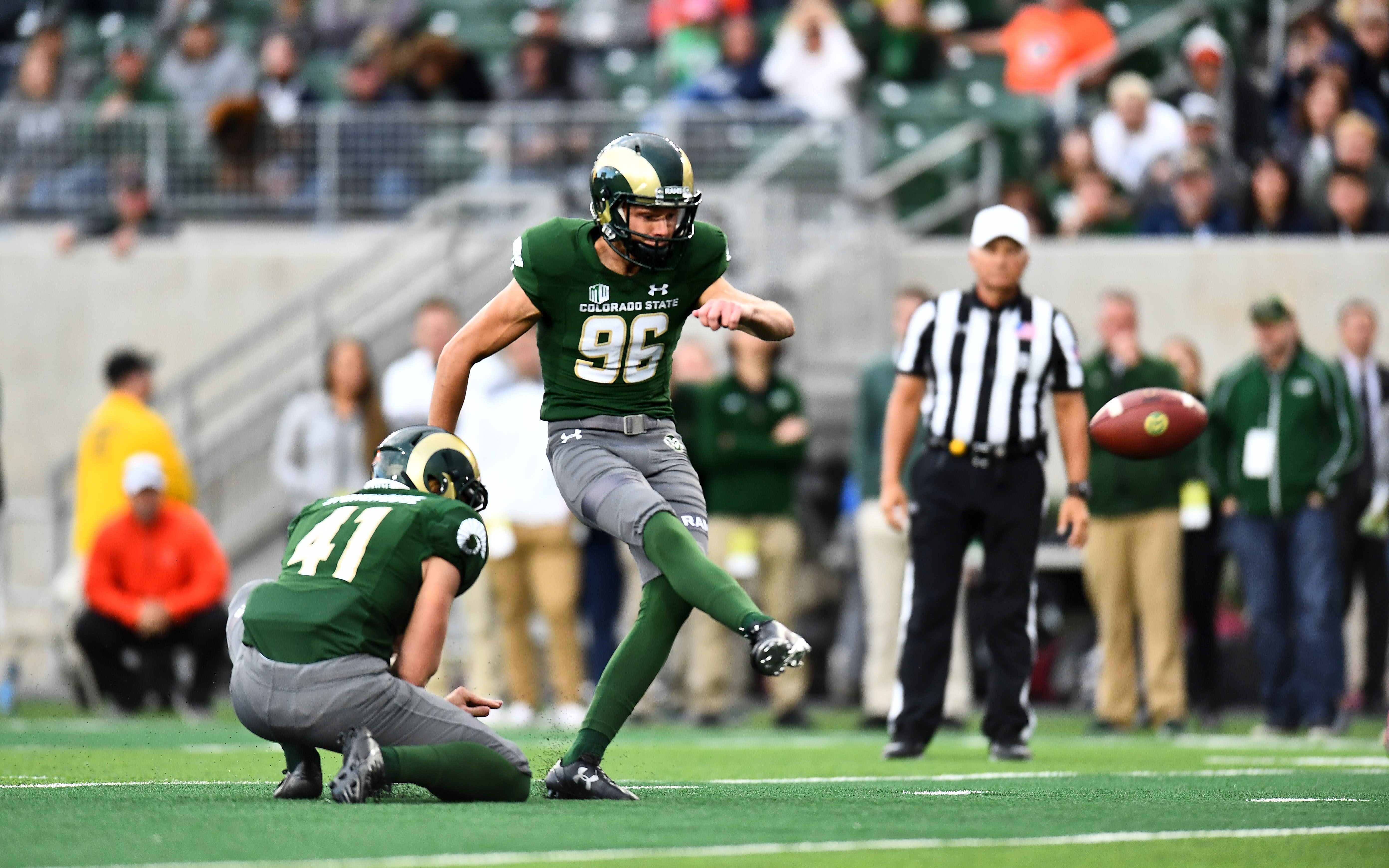 USATSI_11436445 Cropped Wyatt Bryan kicks the game-winner. Credit: Ron Chenoy, USA TODAY Sports.