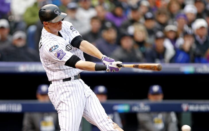 D.J. LeMahieu hits a home run. Credit: Russell Lansford, USA TODAY Sports.