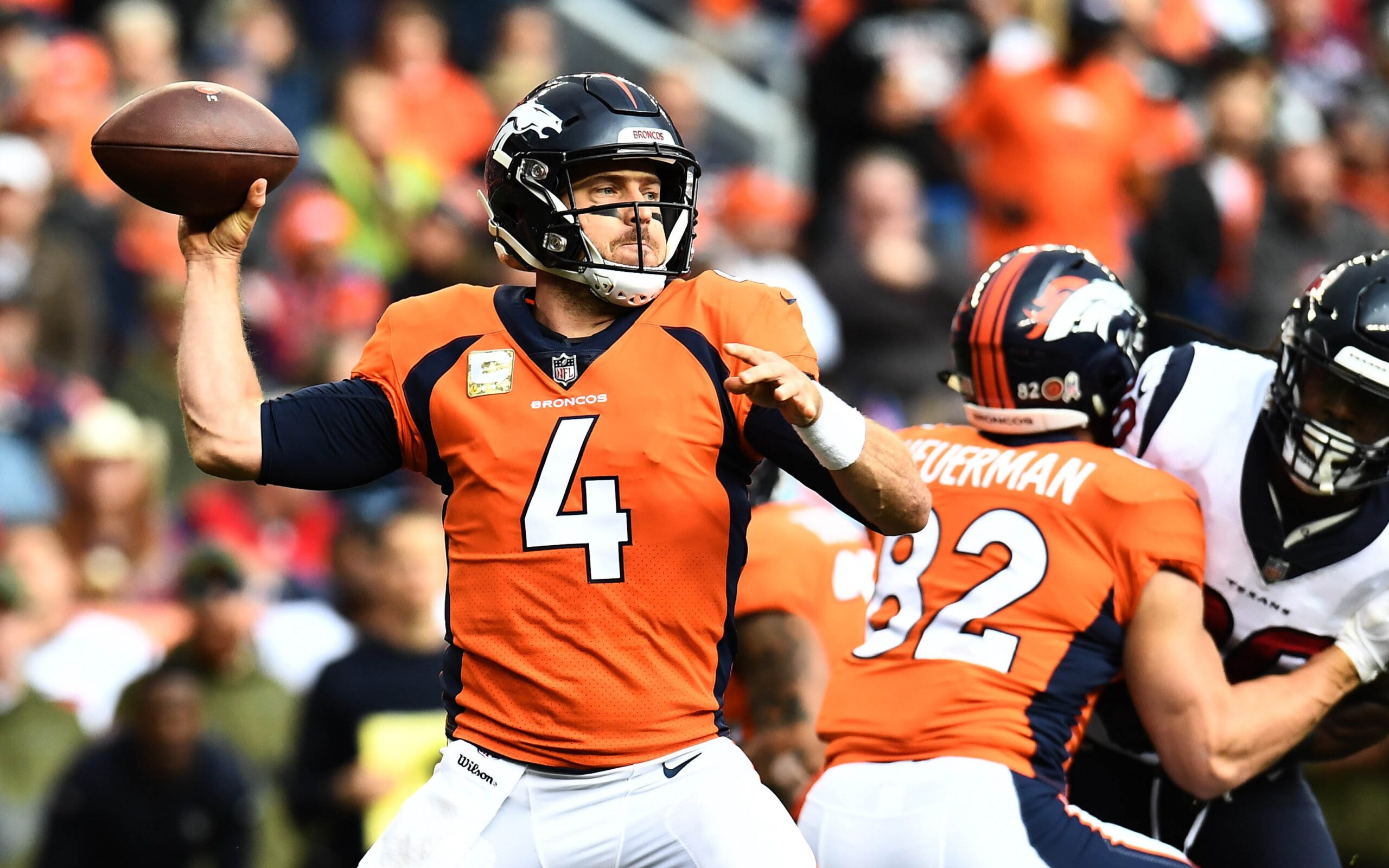 Case Keenum enjoys his best game with Broncos in loss to Texans