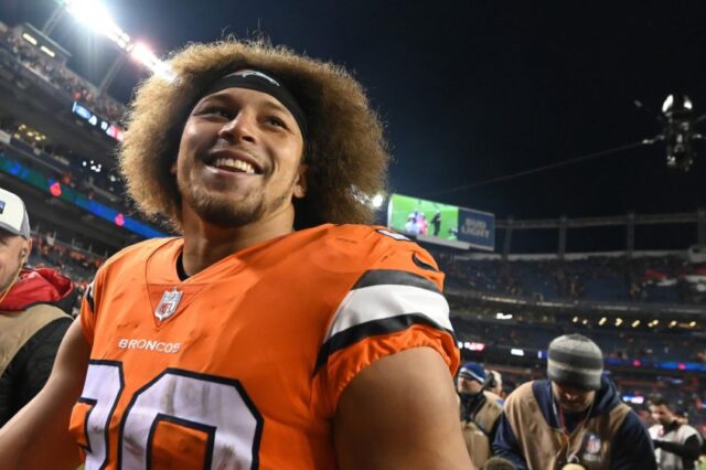 Phillip Lindsay. Credit: Ron Chenoy, USA TODAY Sports.
