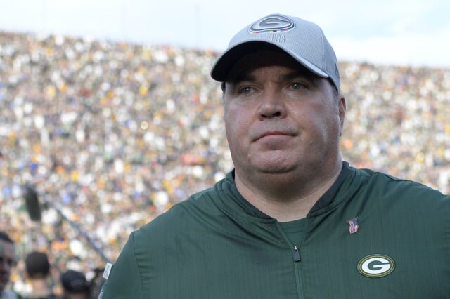 Mike McCarthy. Credit: Jake Roth, USA TODAY Sports.