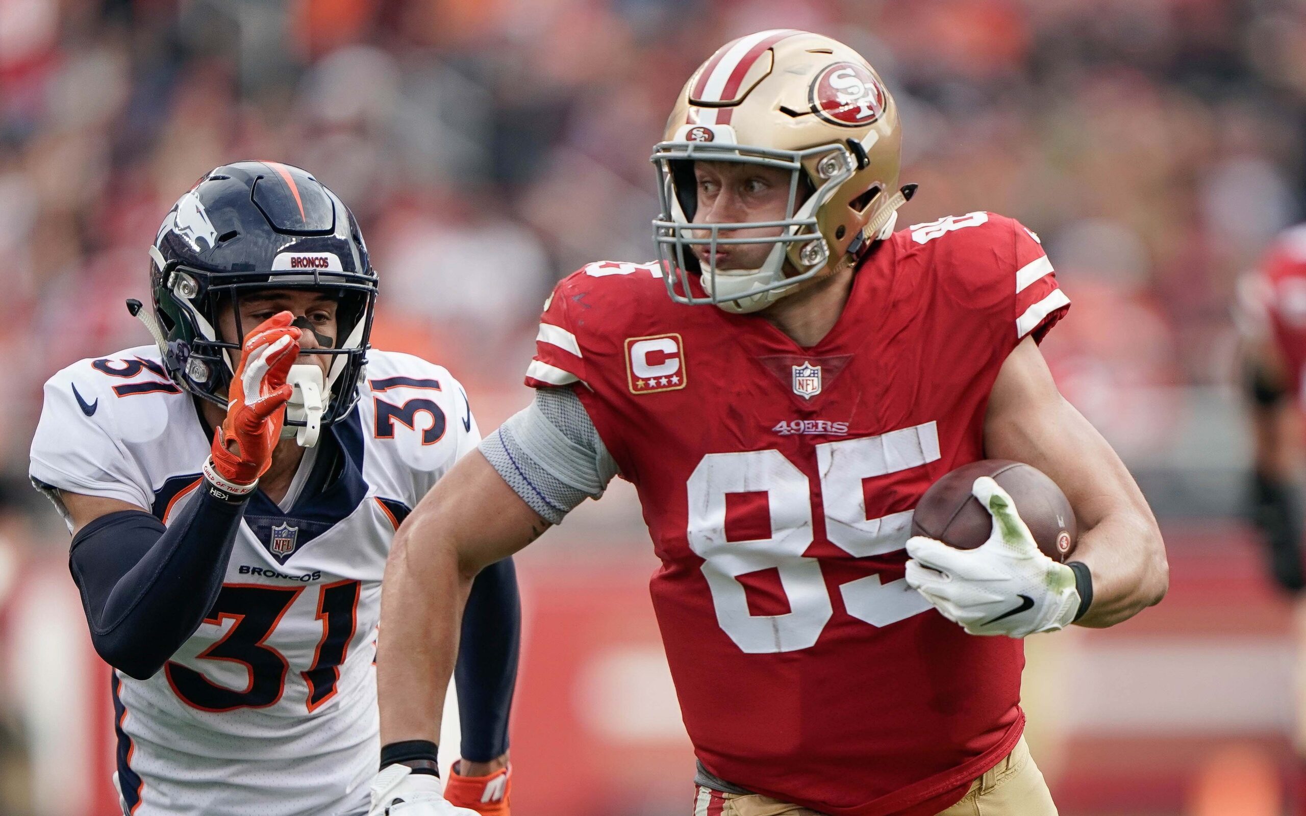 49ers Tight End George Kittle Was Mere Minutes From Catching