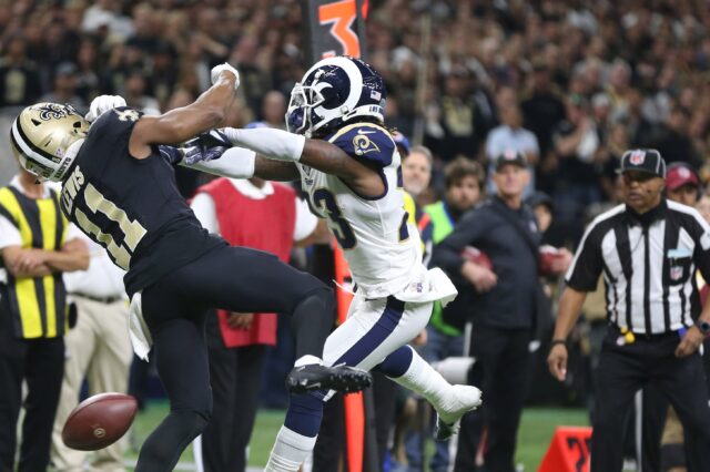 The non-call from the NFC Championship Game. Credit: TommyLee Lewis, USA TODAY Sports.