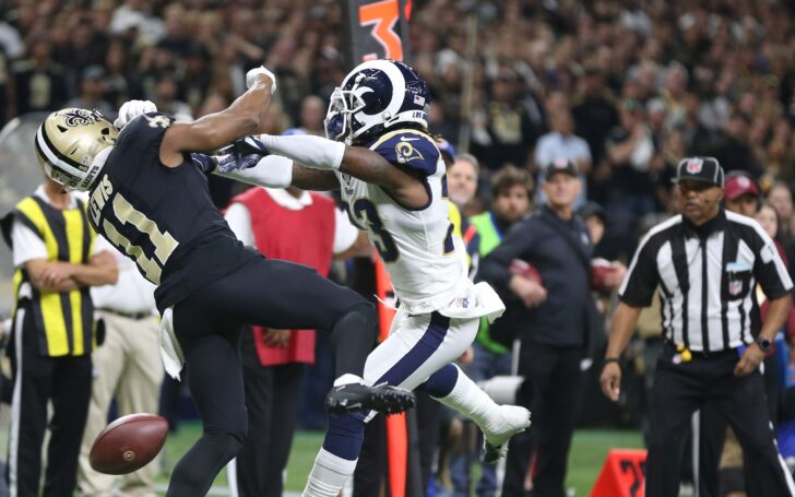 The non-call from the NFC Championship Game. Credit: TommyLee Lewis, USA TODAY Sports.