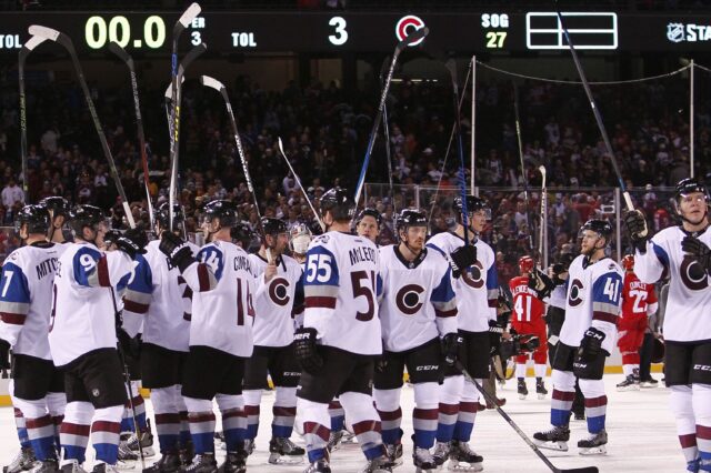 Avalanche in their last Stadium Series game in 2016. Credit: Isaiah J. Downing, USA TODAY Sports.