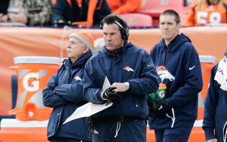 Gary Kubiak as Broncos head coach in 2017. Credit: Isaiah J. Downing, USA TODAY Sports.