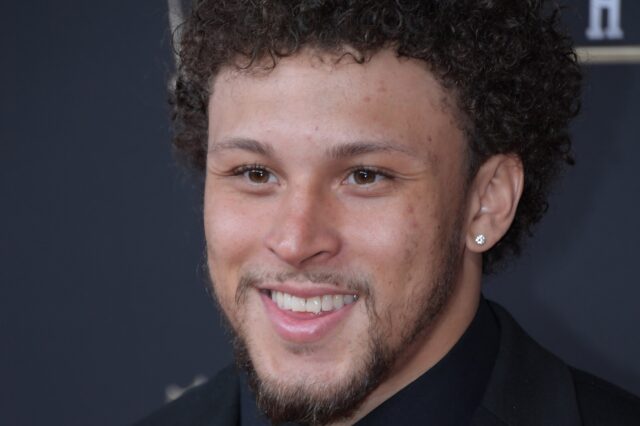 Phillip Lindsay at NFL Honors. Credit: Kirby Lee, USA TODAY Sports.