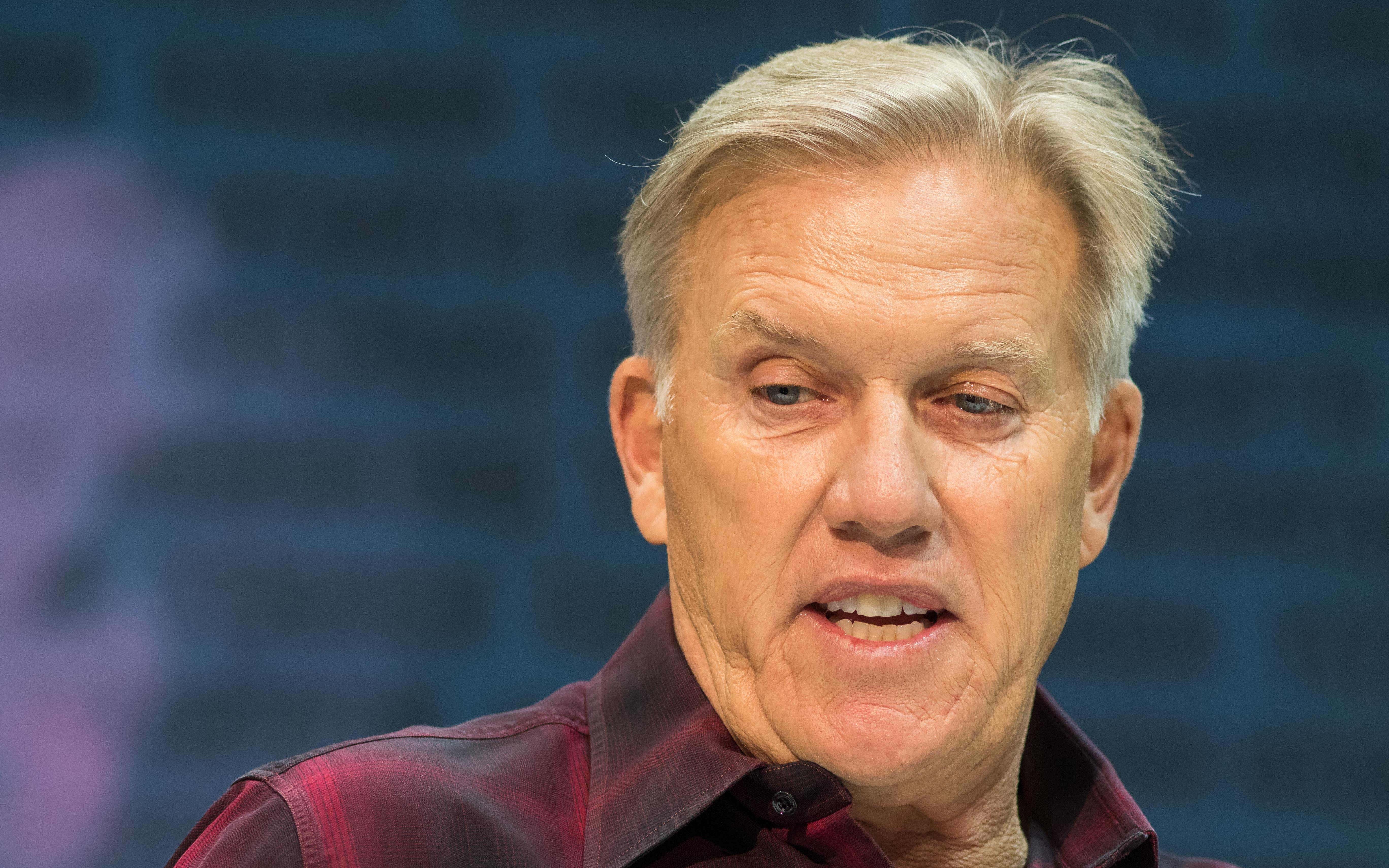 USATSI_12247506 Cropped John Elway at the NFL Combine. Credit: Trevor Ruszkowski, USA TODAY Sports.