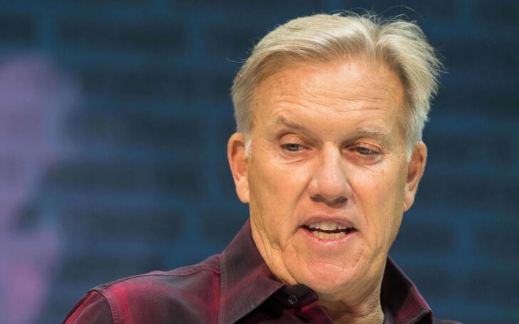 John Elway at the NFL Combine. Credit: Trevor Ruszkowski, USA TODAY Sports.