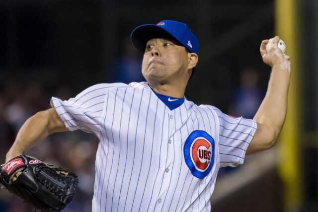 Jorge De La Rosa in 2018 with the Chicago Cubs. Credit: USA TODAY Sports.