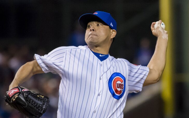 Jorge De La Rosa in 2018 with the Chicago Cubs. Credit: USA TODAY Sports.