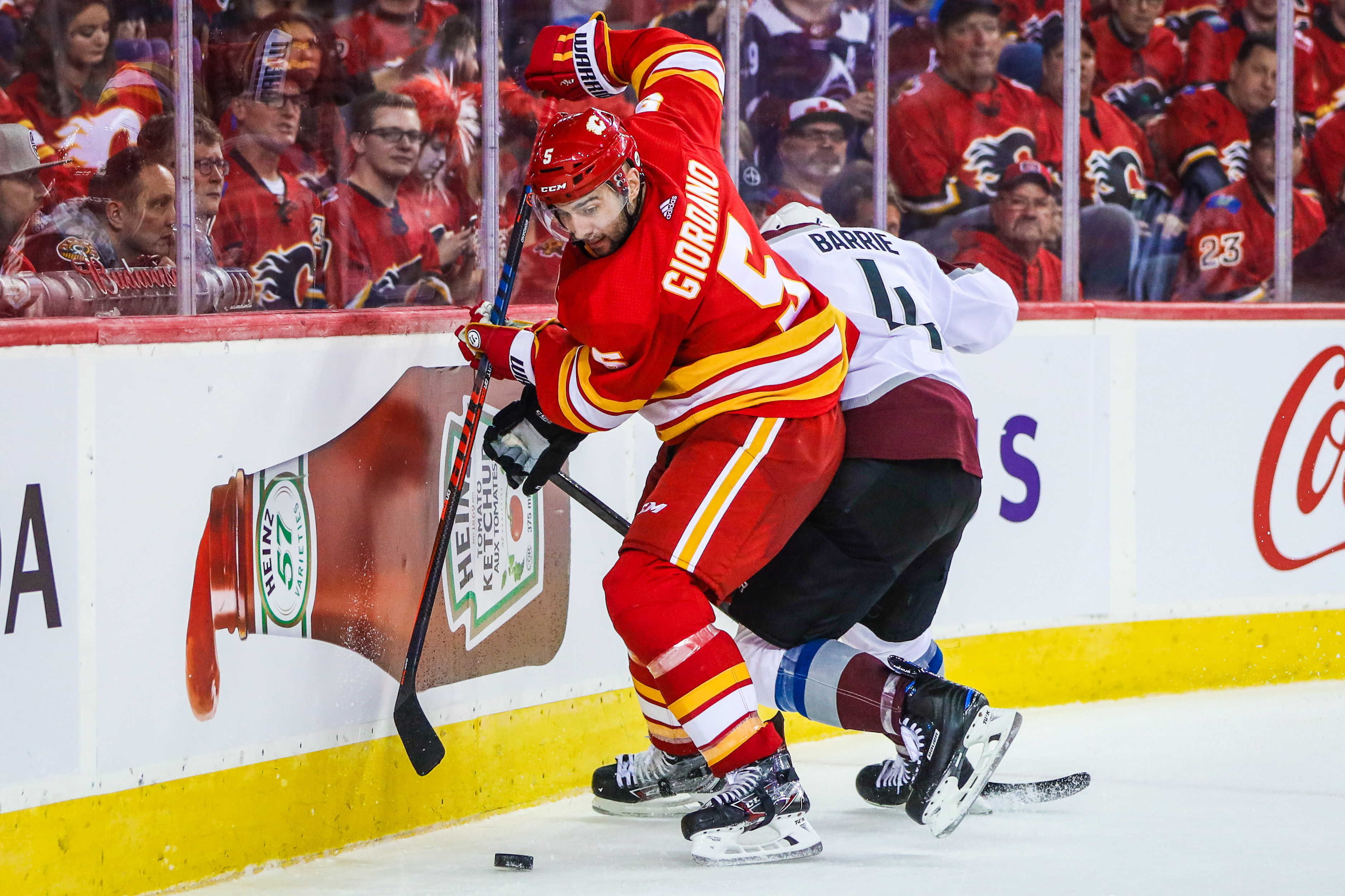 NHL: Stanley Cup Playoffs-Colorado Avalanche at Calgary Flames