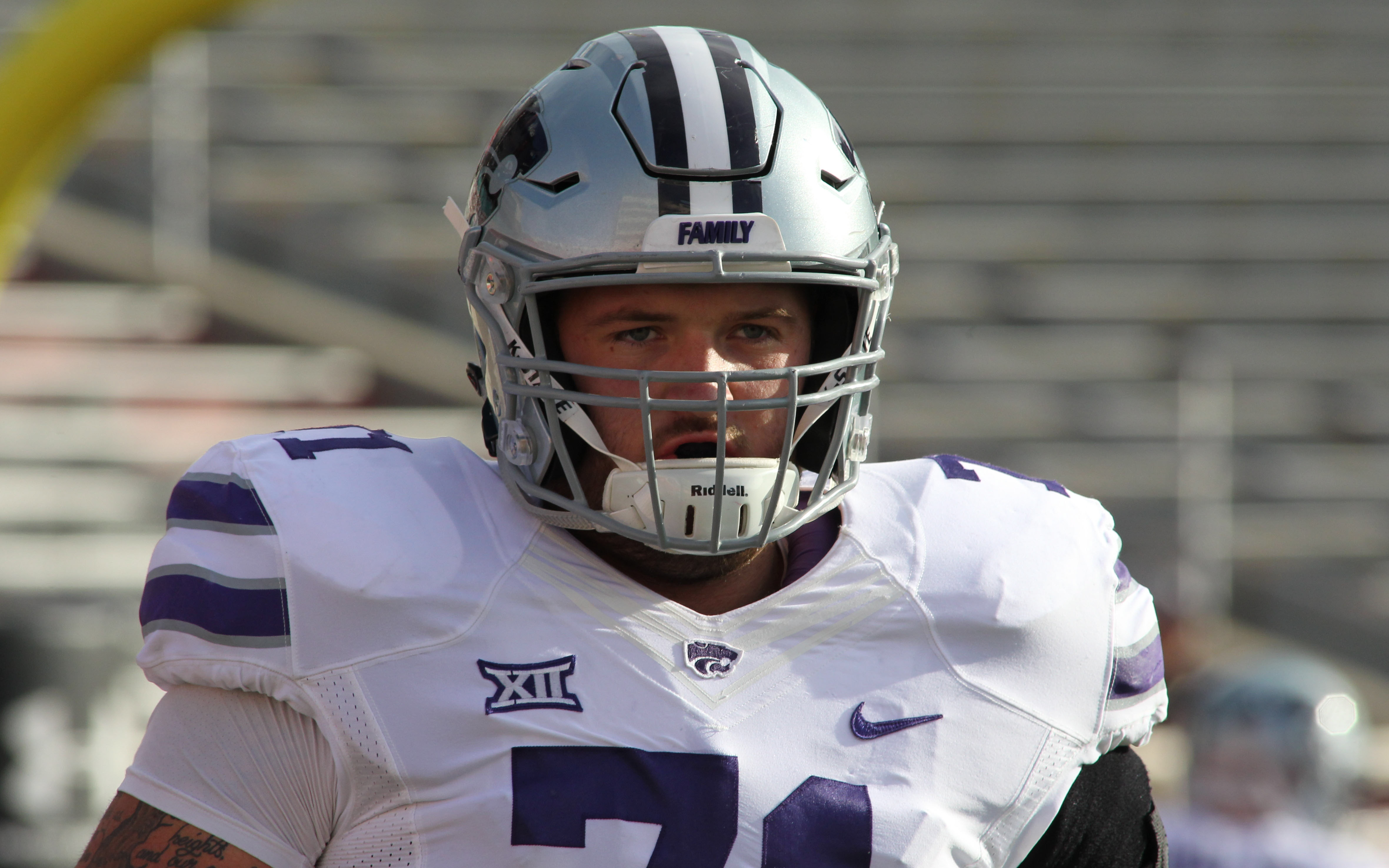 USATSI_10398927 Cropped Dalton Risner. Credit: Michael C. Johnson, USA TODAY Sports.