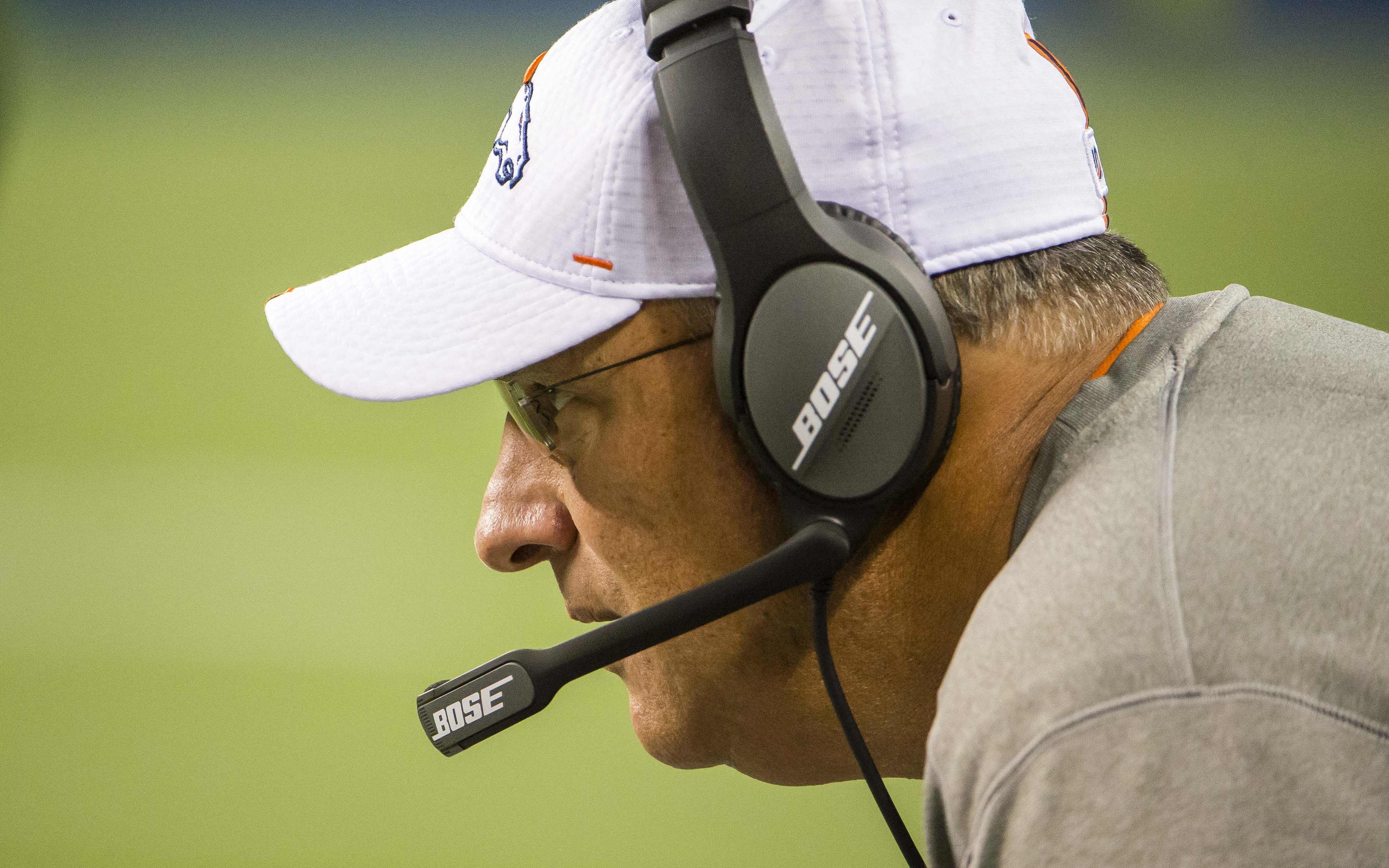 USATSI_13179031 Cropped Vic Fangio last Thursday night. Credit: Troy Wayrynen, USA TODAY Sports.